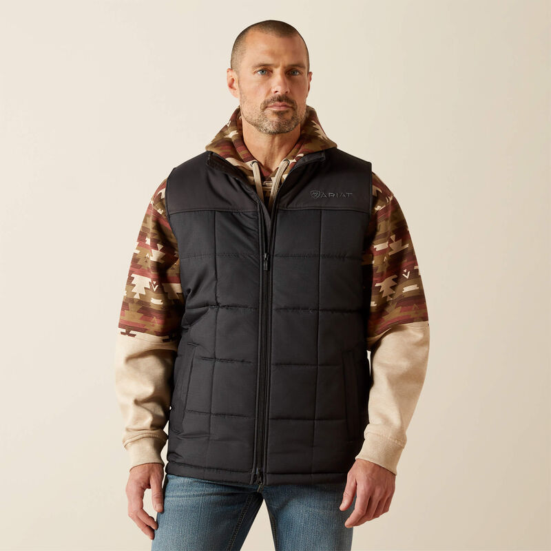 Ariat Men's Black Quilted Crius Concealed Carry Insulated Vest