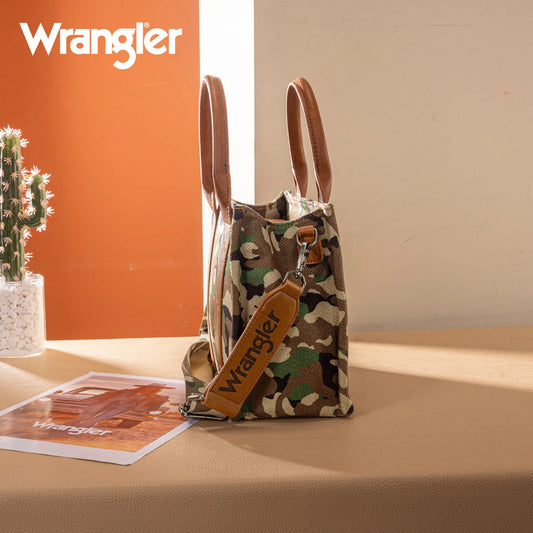 Wrangler Camo Print Crossbody Tote Purse WG286-1833 Wrangler Camo Print Crossbody Tote Purse WG286-1833