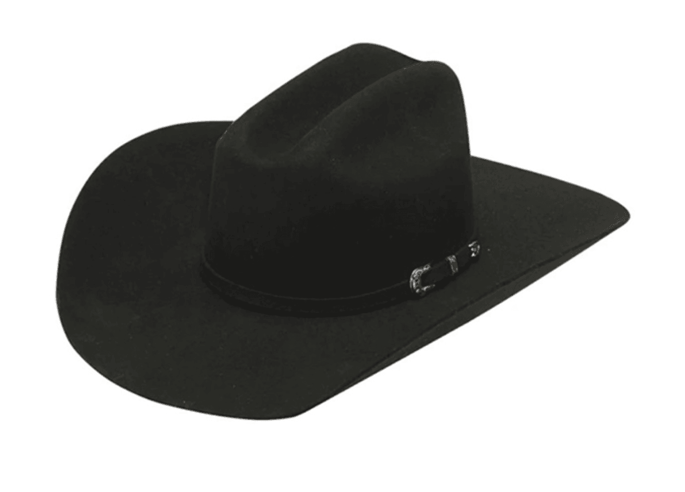Twister Wool Blend 5X SS Black Felt Cowboy Hat T7540001  display picture 1