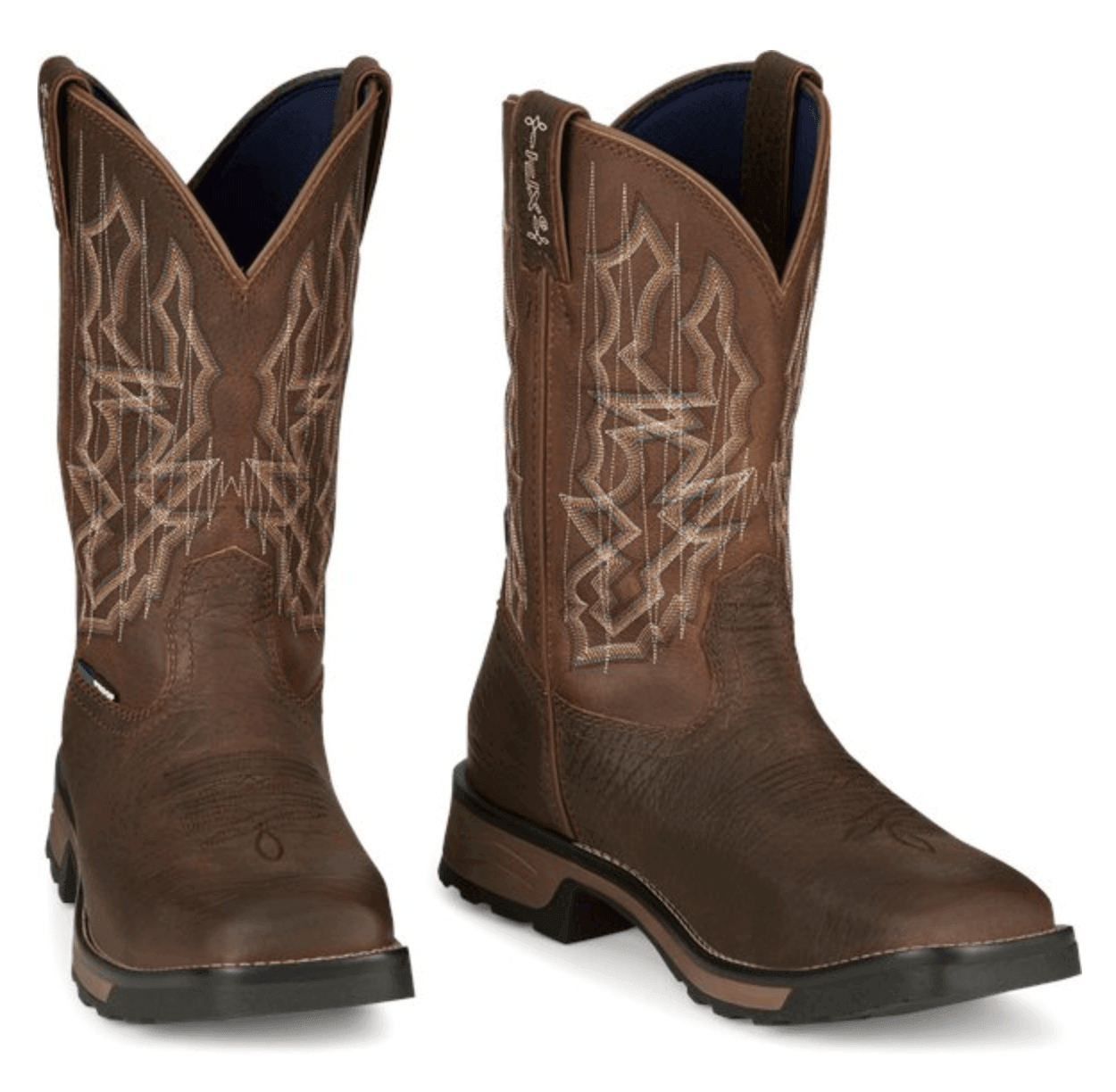Tony Lama Men's Hickory Waterproof Anchor Square Toe Western Work