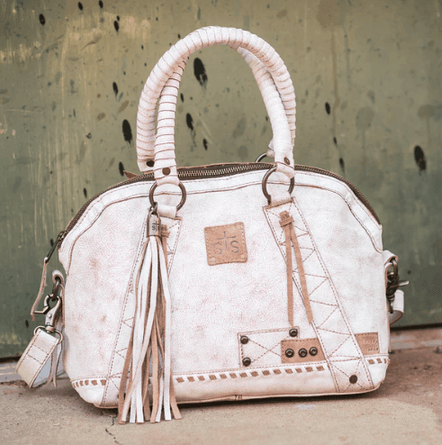 STS Ranchwear Cremello Sansa White Leather Satchel Purse STS31179