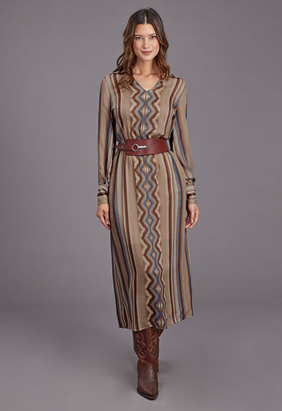 Stetson Sand Serape Print Dress Tan / S Stetson Sand Serape Print Dress Tan / S