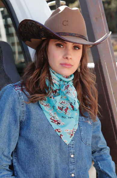 Cruel Denim Women's Light Turquoise Western Ride 