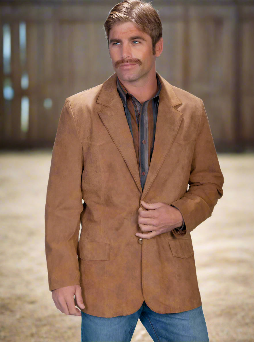 Scully Leather Men's Leather Blazer 42 / Maple Scully Leather Men's Leather Blazer 42 / Maple
