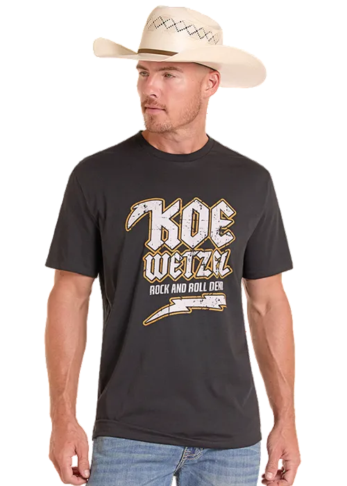 Rock & Roll Cowboy x Koe Wetzel Black Graphic Tee Shirt BU21T09154