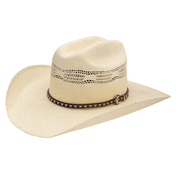 Stetson Straw Cowboy Hat Size 6 3/4 Cattleman Crease Vented Crown Stetson Straw Cowboy Hat Size 6 3/4 Cattleman | Mercari main image 2
