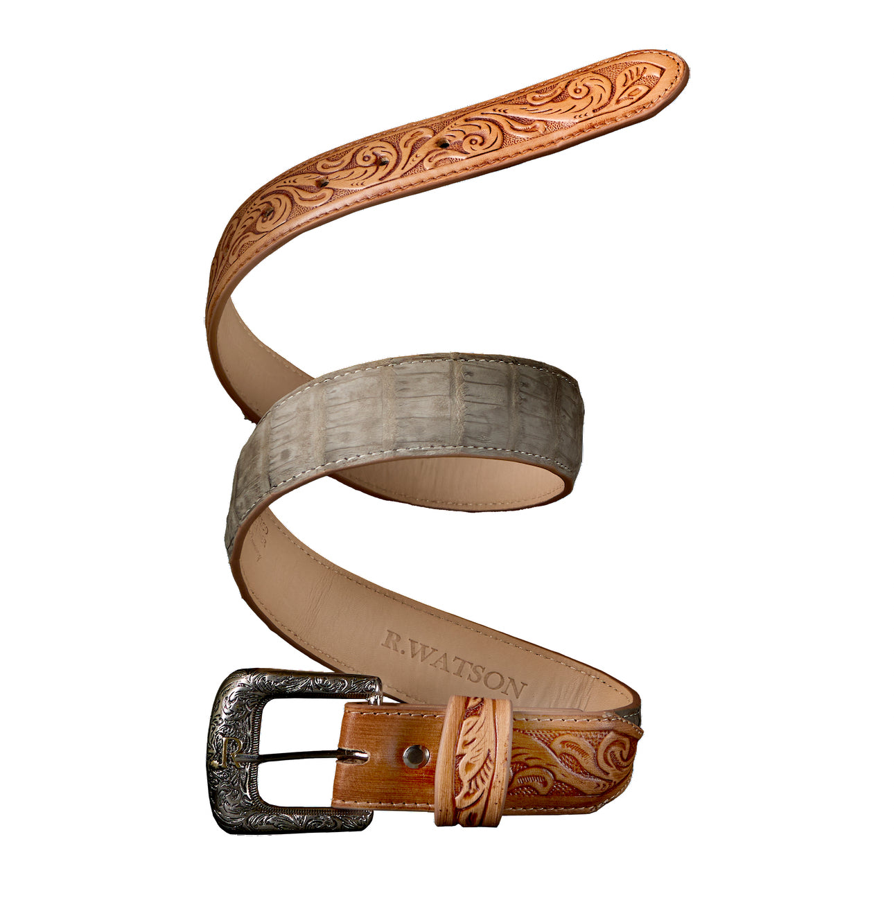 Western Belt Men's Western Belt Anderson's Grained Western