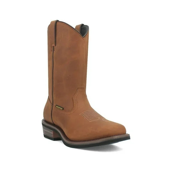 Dan Post Men's Brown Leather Las Cruces Waterproof Square Toe