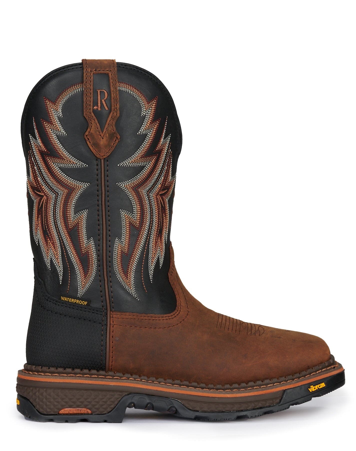 R. Watson Men's Peanut Cowhide & Black Vibram Sole Waterproof Work