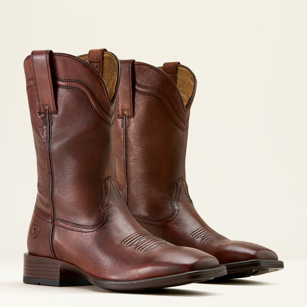 ARIAT ウエスタンブーツ ブラウン　US 8 1/2 Ariat Men's Alden Brown Honey Bee Square Toe Western Cowboy Boots