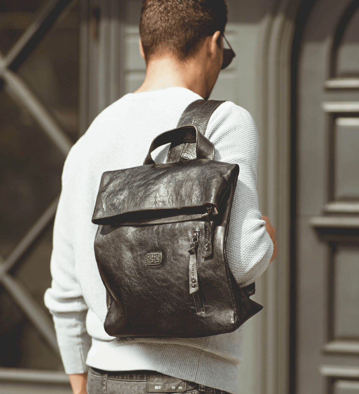 Designer Backpack Felt Backpack Hand Luggage Bag With Leather 