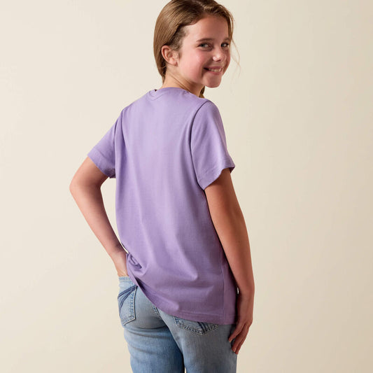 Ariat Girl's Lavender 'Dirt is Cowgirl Glitter' Graphic Tee Shirt 10078381