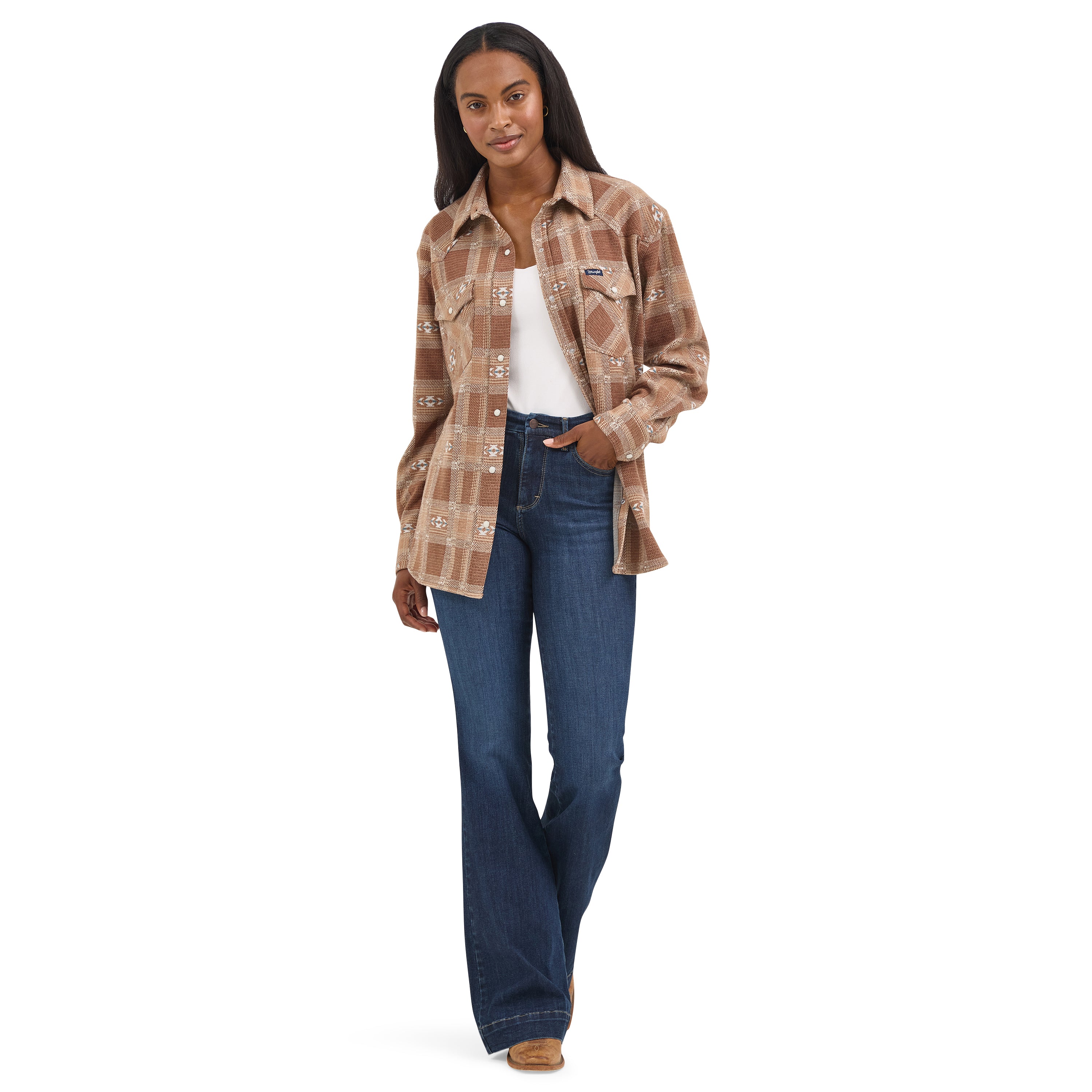 Wrangler Women's Bespoke Alexandra Dark Wash High-Rise Trouser