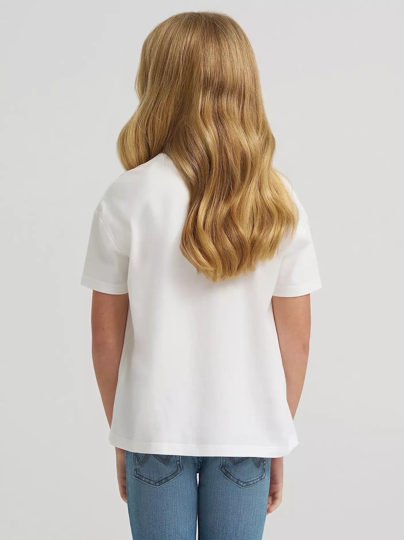 Wrangler X Girl's Lainey Wilson White 'Giddy Up' Graphic Short Sleeve Tee 112380500