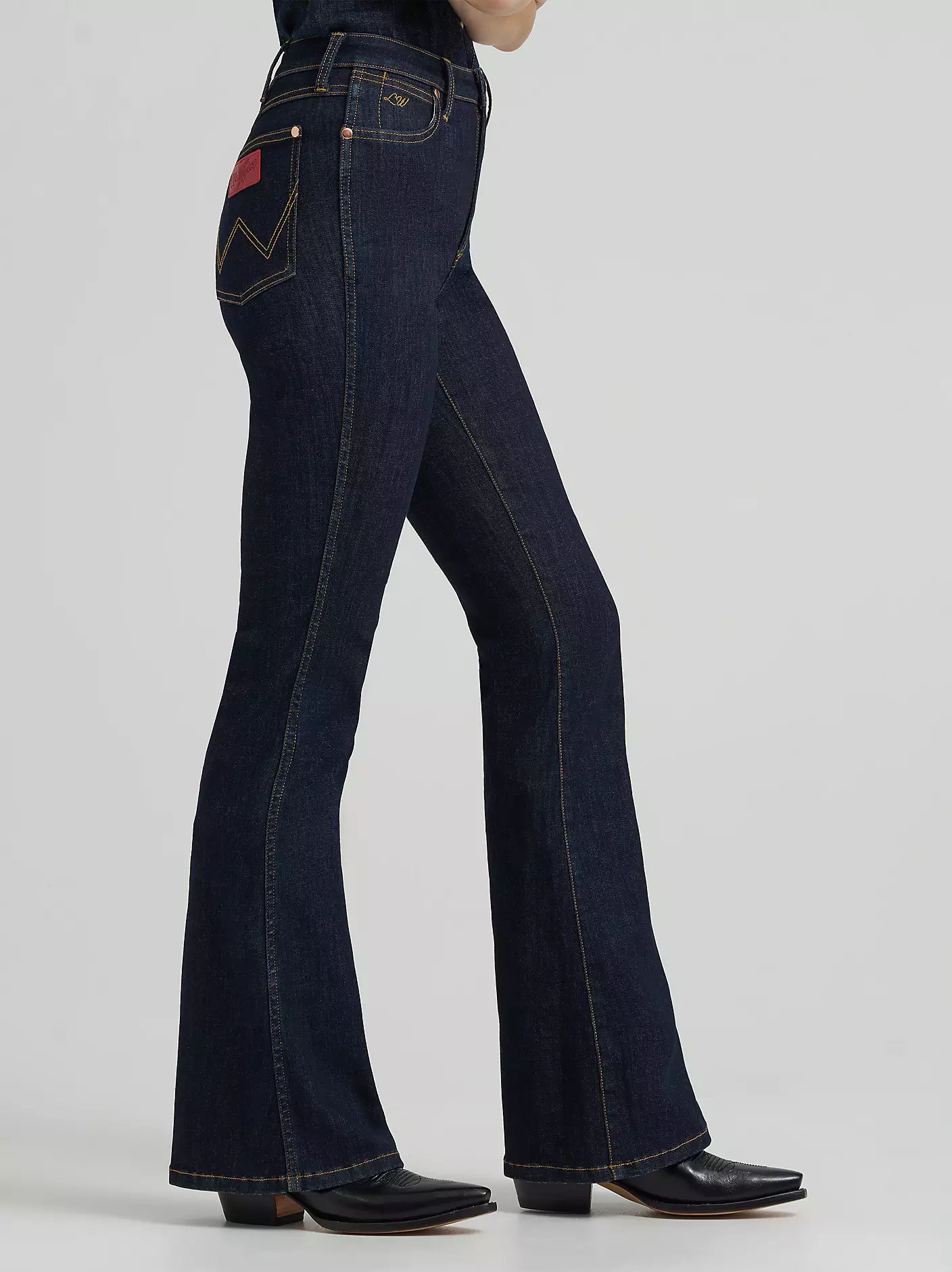 Wrangler X Lainey Wilson Women's Dark Denim High-Rise Slim Fit