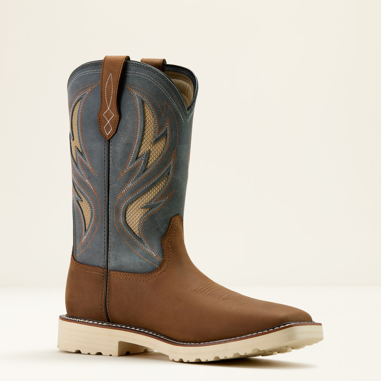 Ariat Brown Leather Western Work Boots Ariat Men main image 3