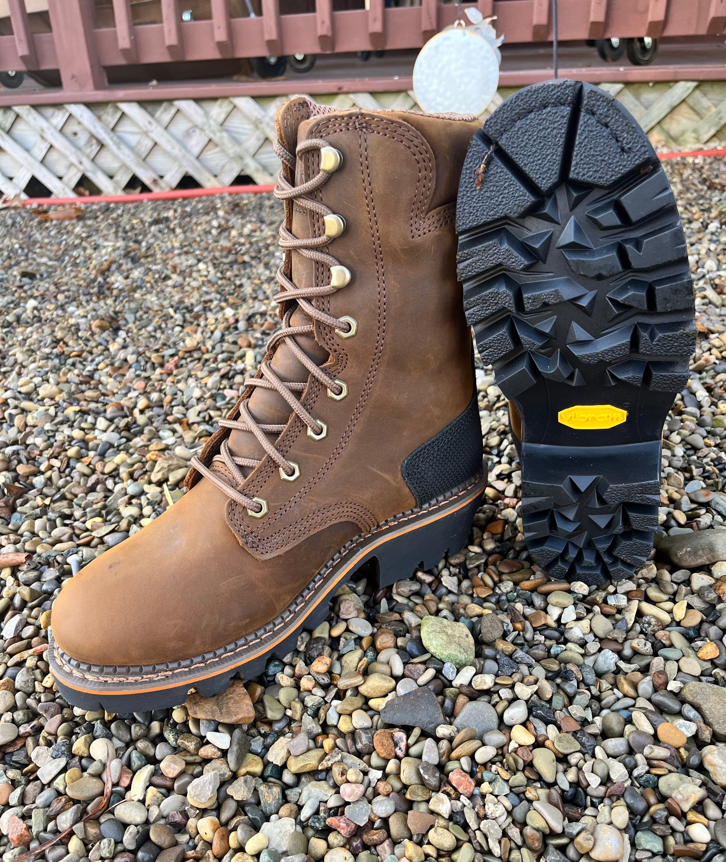 R. Watson Men's 8” Lace Up Composite Toe Waterproof Logger Work