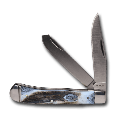Hooey Full Stag 4.2"  Trapper Knife HK103