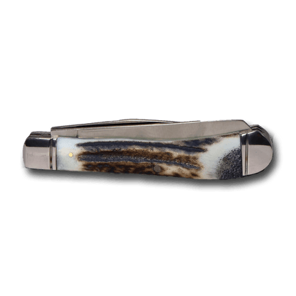 Hooey Full Stag 4.2"  Trapper Knife HK103