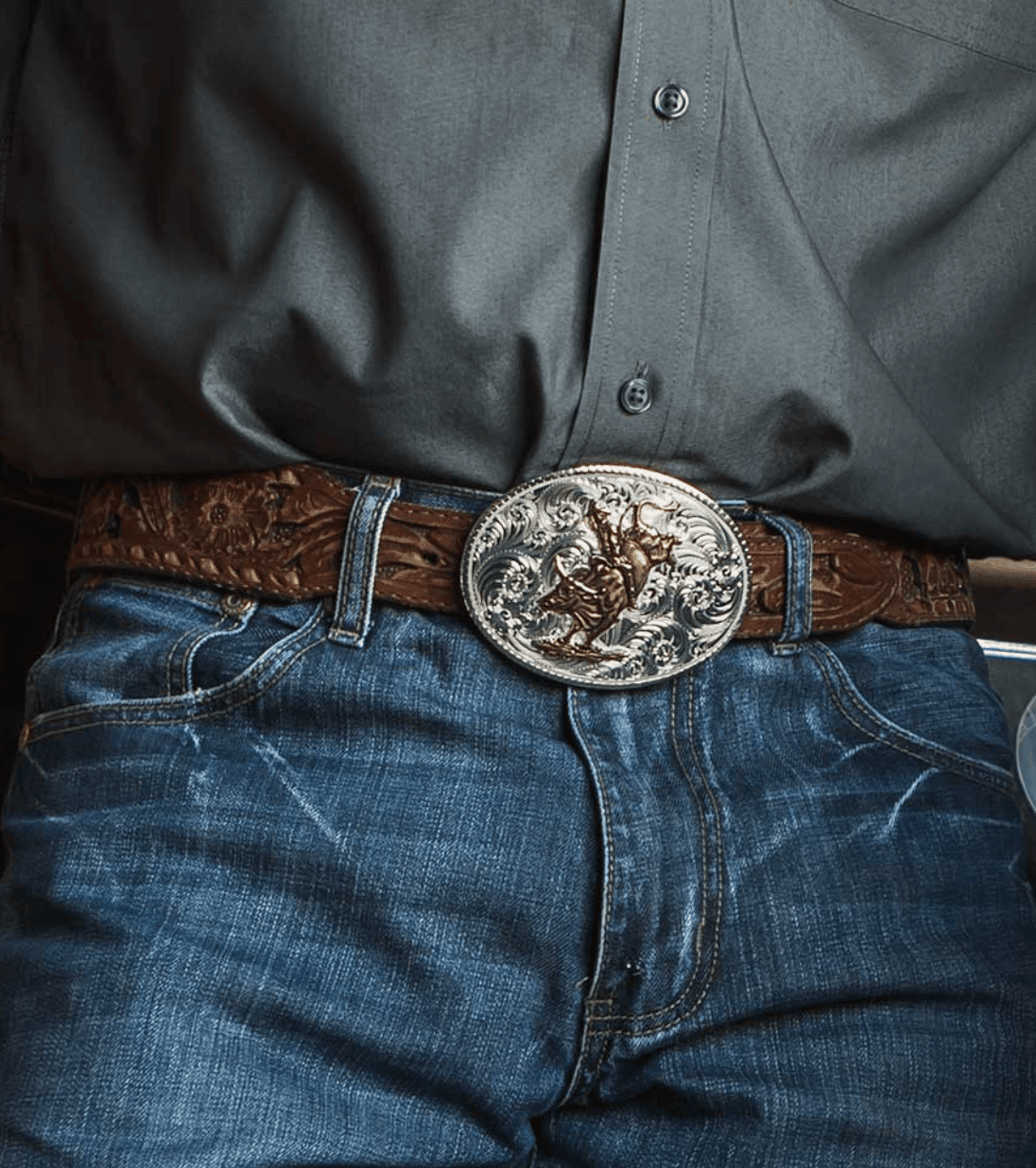 Montana Silversmith American Beauty Filigree Bull Rider Belt