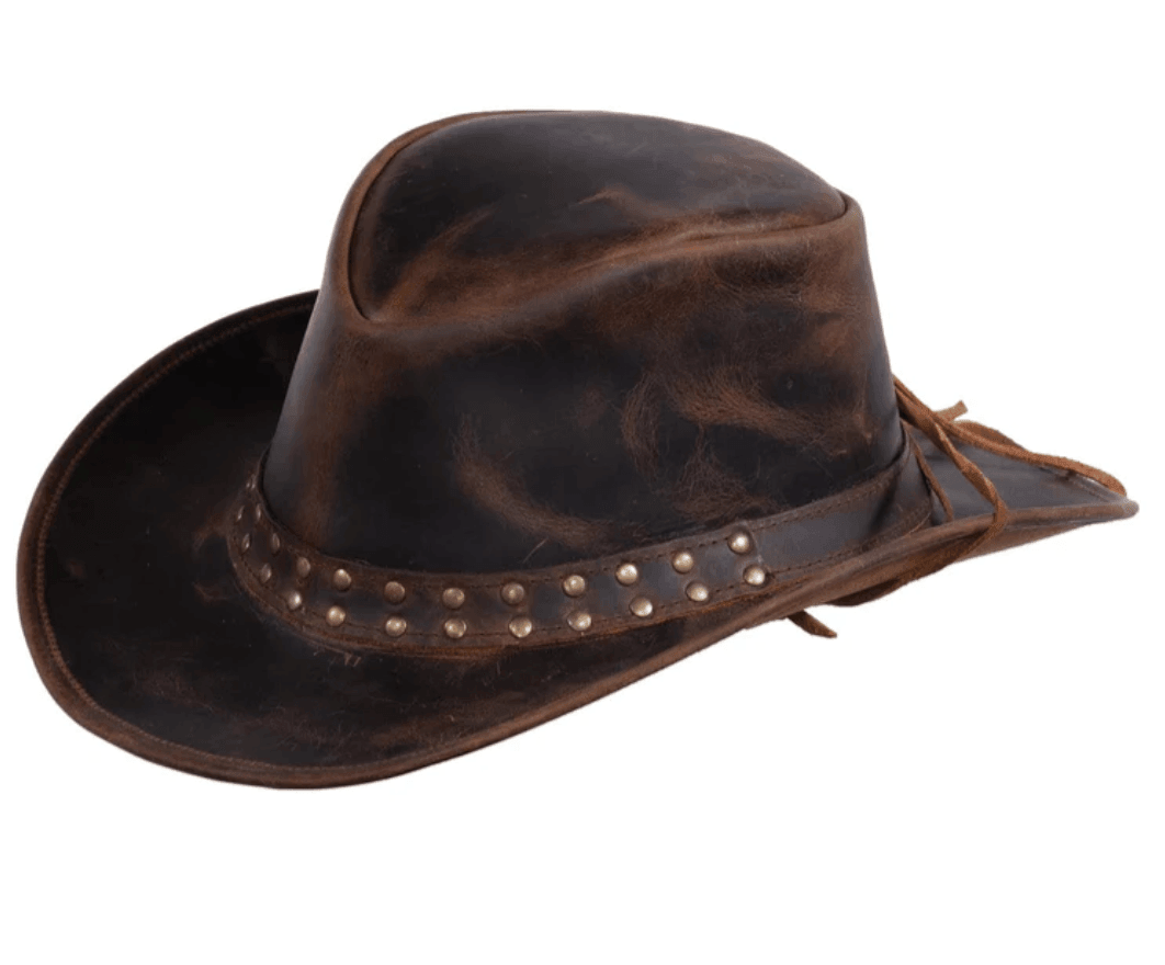 Outback Trading Company Hemlock Brown Leather Hat 13009-BRN