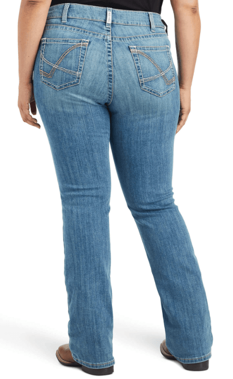 Ariat Women's REAL Mid Rise Esmeralda Boot Cut Jean 10042183 - Main Image