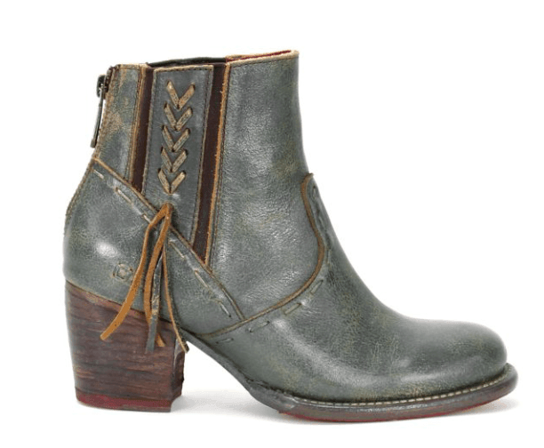 Bed Stu Women's Celestine Dark Teal Lux Leather Ankle Boots F393126-DKTLLX