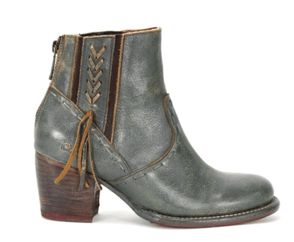 Bed Stu Women's Celestine Dark Teal Lux Leather Ankle Boots F393126-DKTLLX