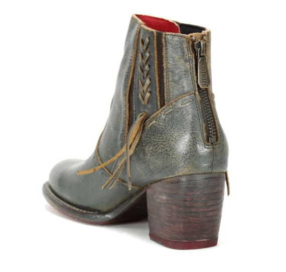 Bed Stu Women's Celestine Dark Teal Lux Leather Ankle Boots F393126-DKTLLX