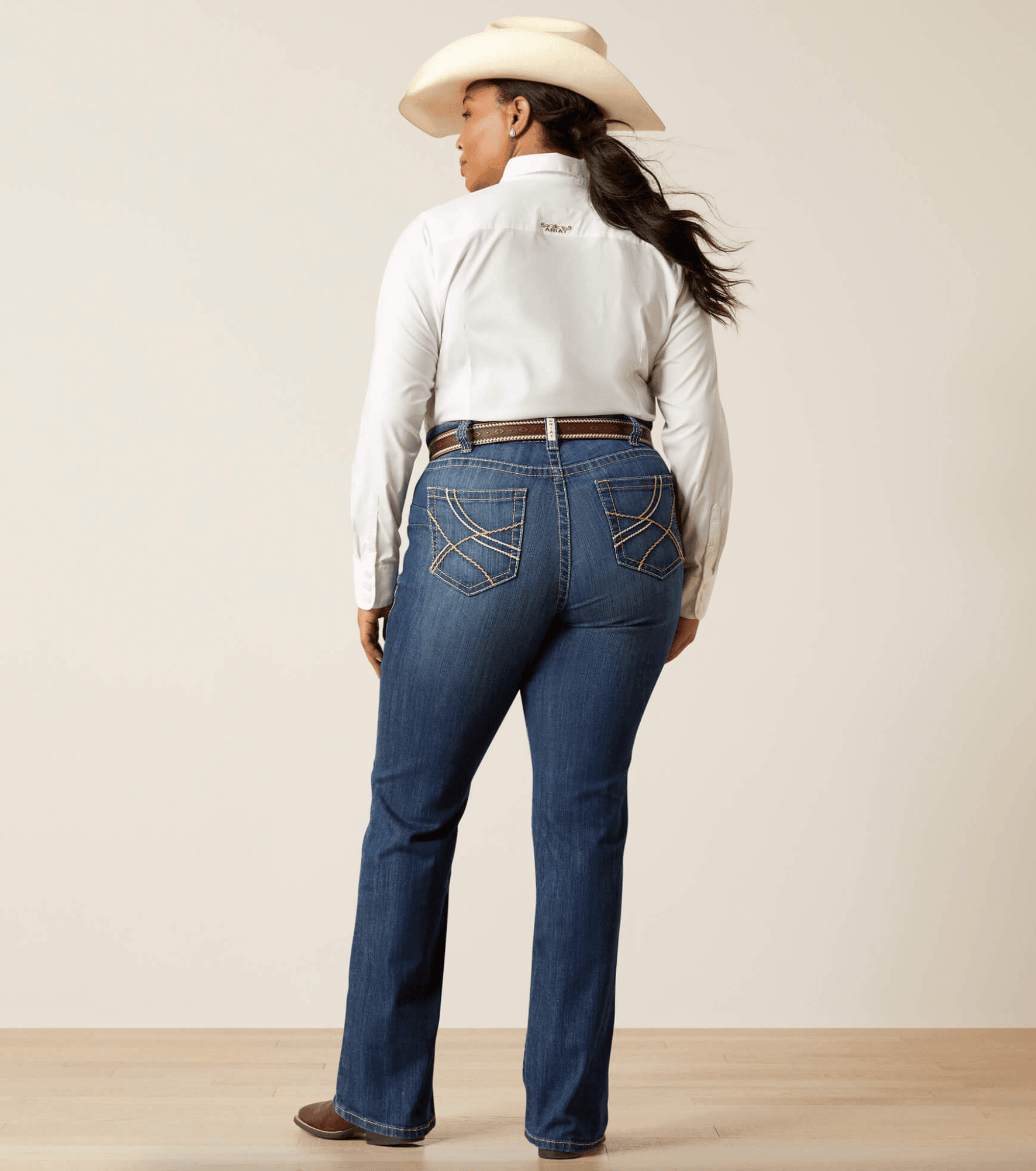 Jeans Donna ARIAT Rivetti Di Rinforzo - Taglia 25, Gamba Dritta