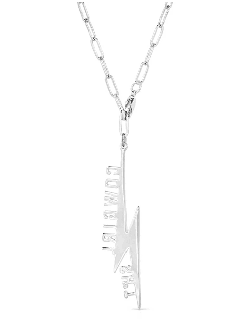 Montana Silversmiths Cowgirl Sh*t Lightning Bolt Necklace CSTNC5615