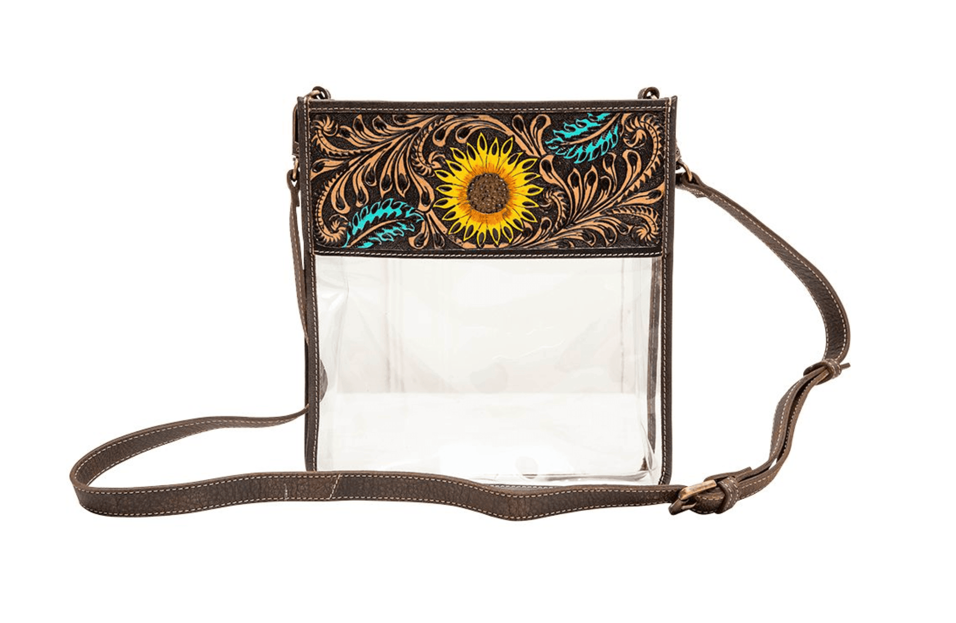 Myra Bag Hawaii Clear Crossbody Purse S-7064 | Painted Myra Bag Hawaii Clear Crossbody Purse S-7064 | Painted