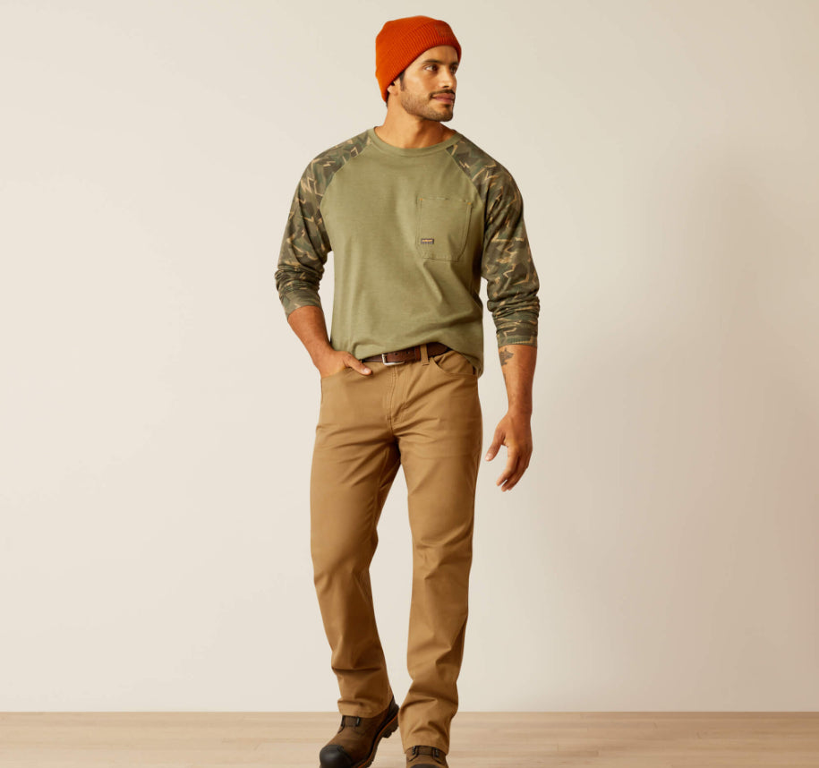 Ariat Men's M5 Field Khaki Straight DuraStretch Made Tough