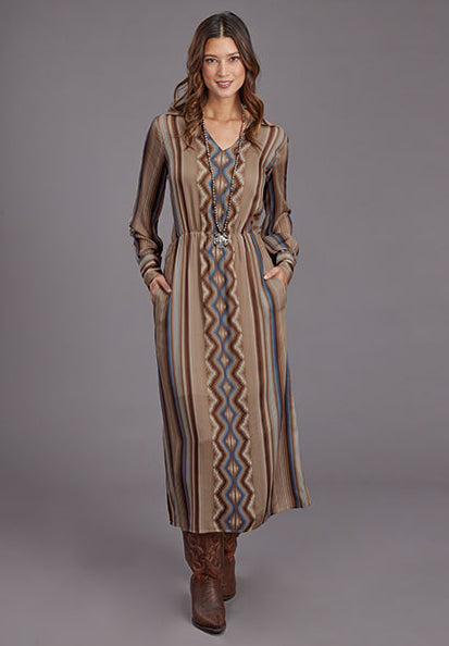 Stetson Sand Serape Print Dress Stetson Sand Serape Print Dress