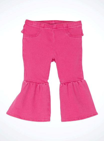 Wrangler Baby/Toddler Girl's Pink Delilah Ruffle Leg Flare Jean 112356591