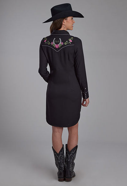 Roper Women's Horseshoe Floral Retro Dress