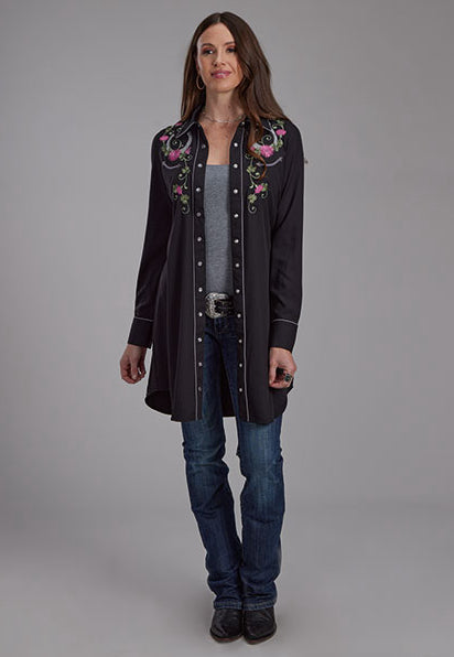 chinese dress ladies Roper Women's Horseshoe Floral Retro Dress