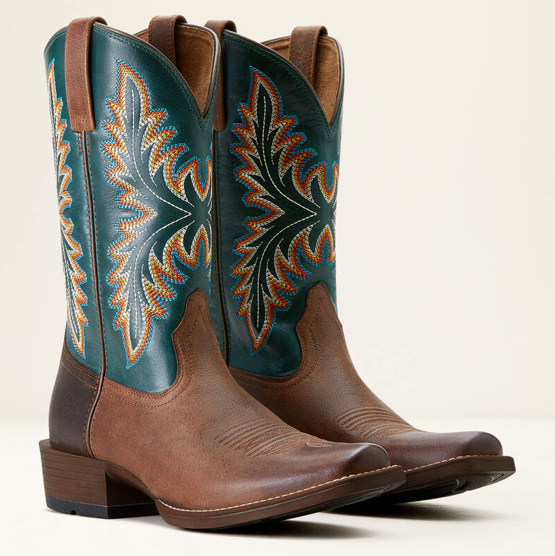 Vintage Ariat Cowboy Western Boots Size 11D Ariat ~ Western Boots ~ Turquoise Patent Leather ~ NIB  main image 4