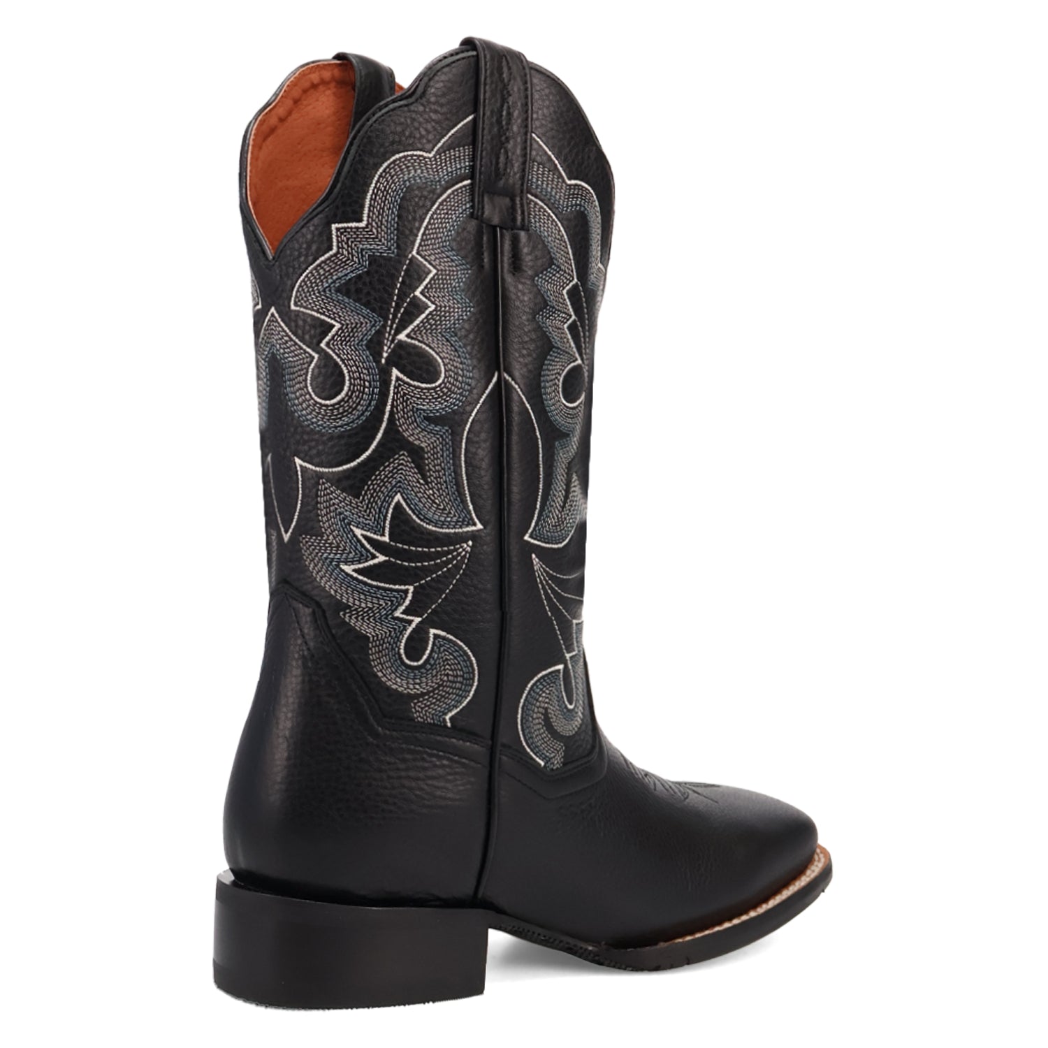 Dan Post Women's Lizzie Black Leather Broad Square Toe Western