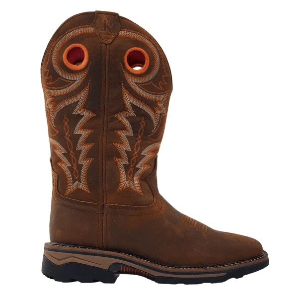 R.Watson Men's Hazel Bay Leather Waterproof Square Toe Work