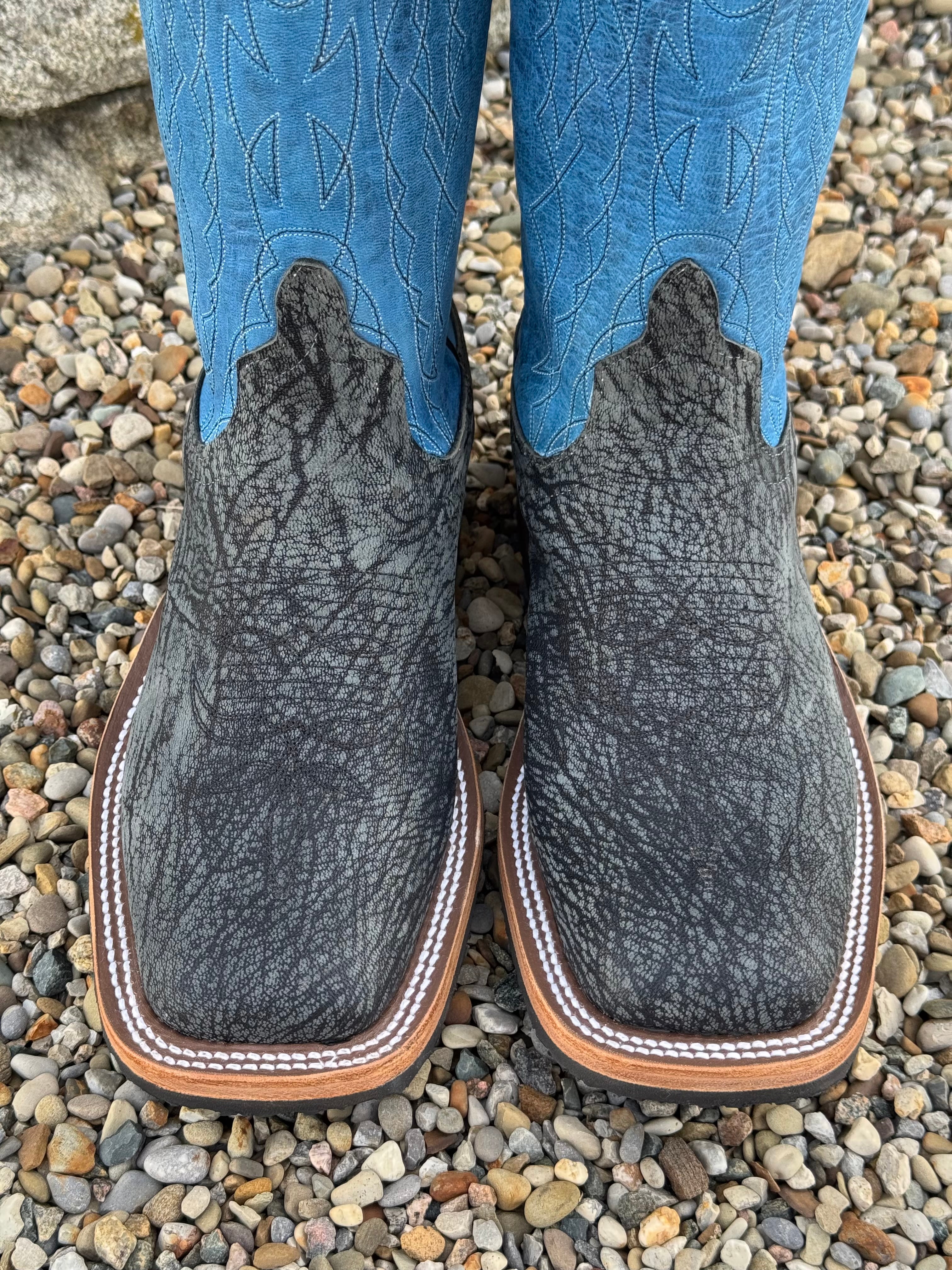 Anderson Bean Men's Black Poseidon Shoulder & Danube Blue Mad Dog