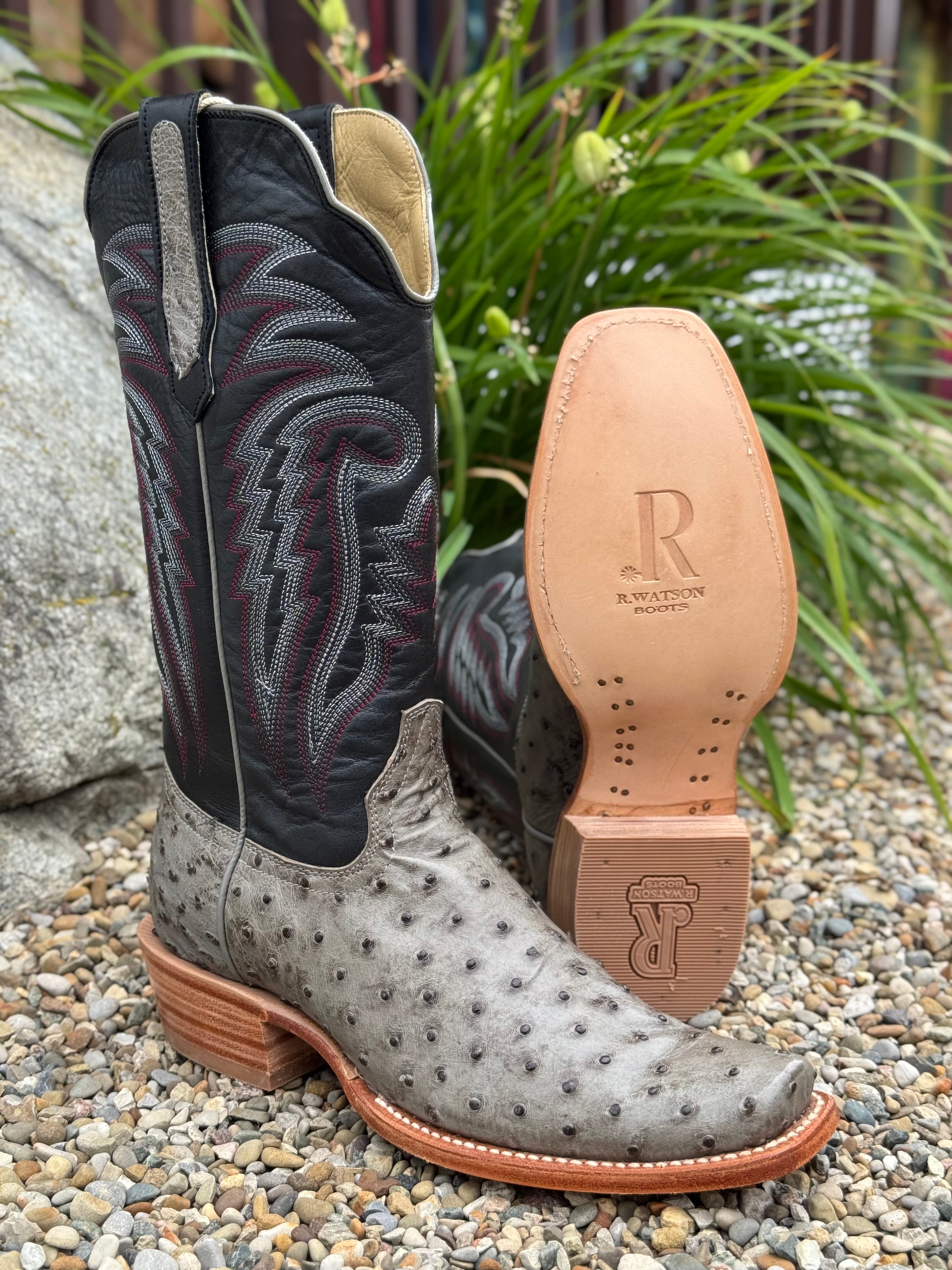 美品　roar ロアー ウール　ピーコート 二丁拳銃  グレー　3 R. Watson Men's Serpentine Bruciato Grey Full Quill Ostrich Cutter