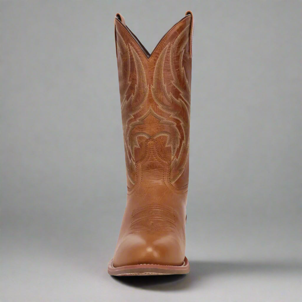 Laredo Men's Brown Novak Leather Medium Round Toe Western Cowboy