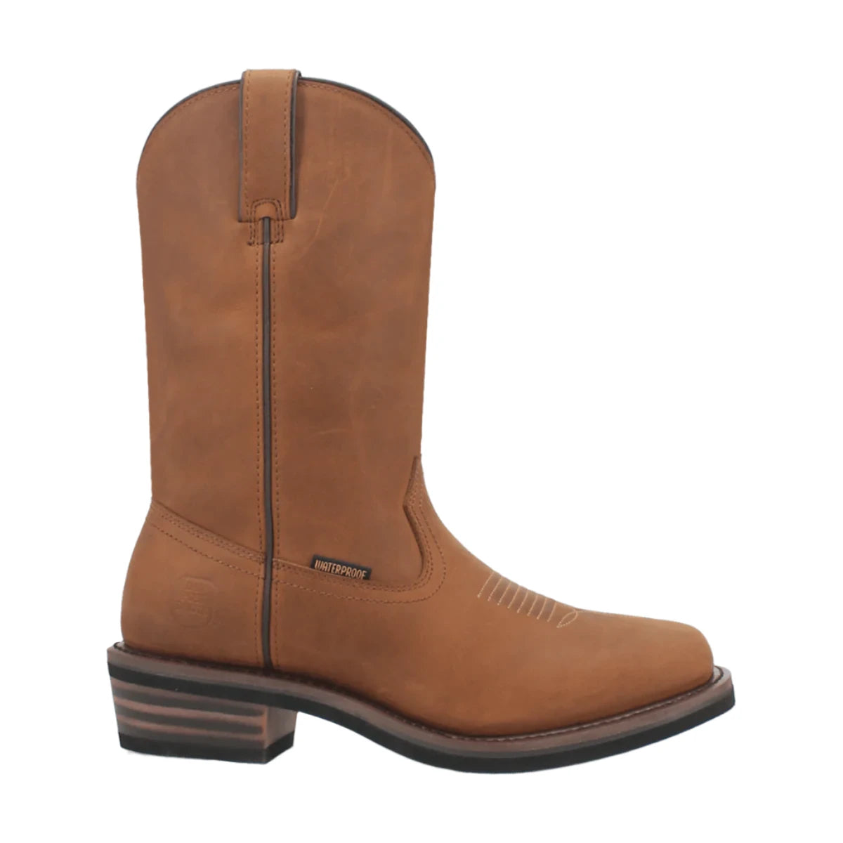 Dan Post Men's Brown Leather Las Cruces Waterproof Square Toe