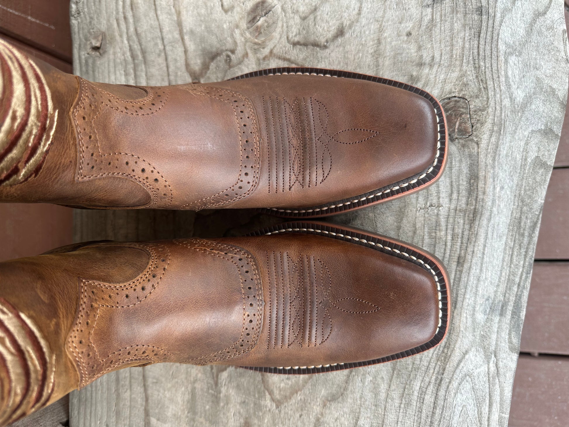 Ariat Men's Roughstock Patriot Western Boot Distressed Brown 8 Ariat Men's Roughstock Patriot Western Boot Distressed Brown 8