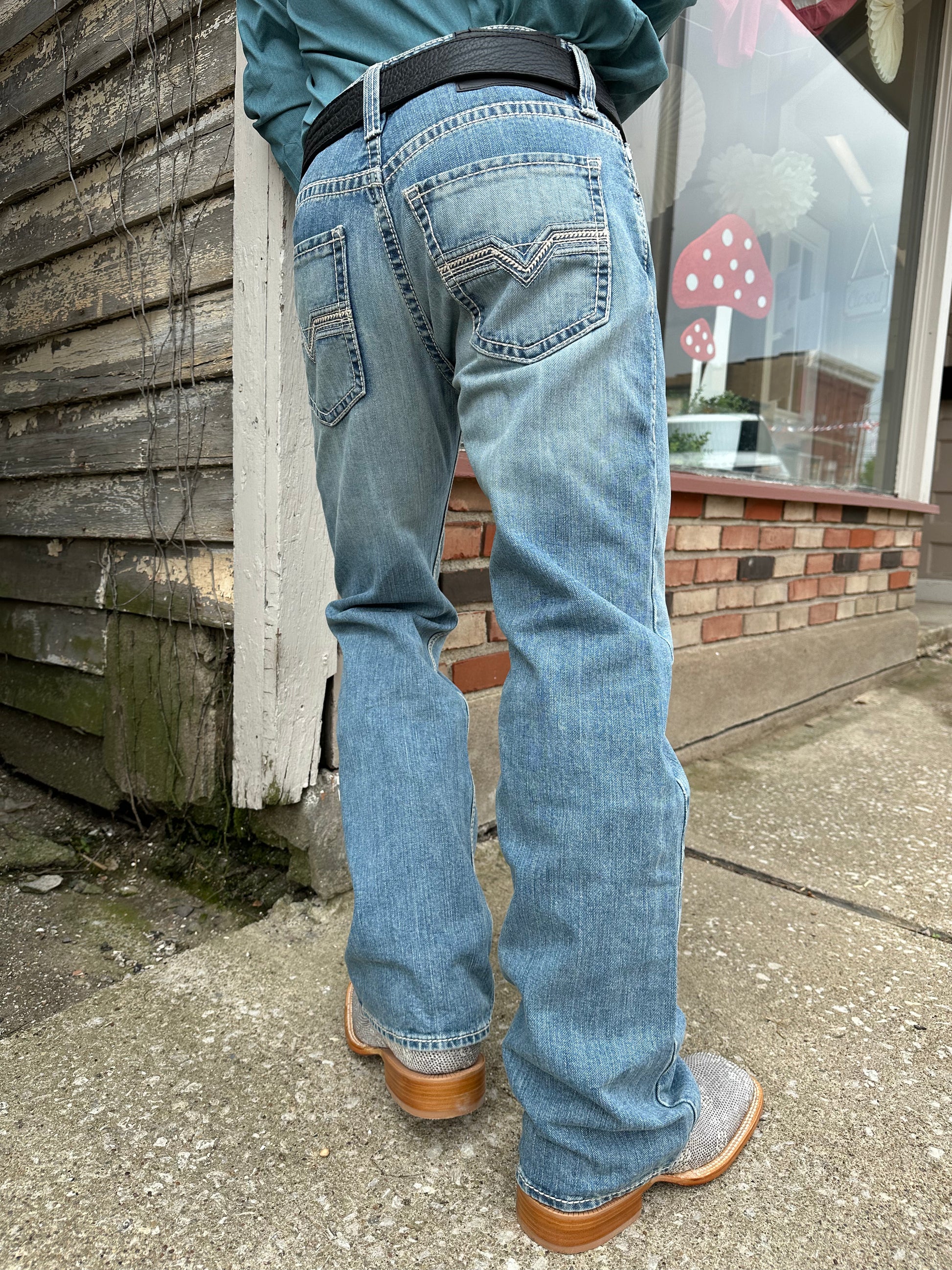 Rock Roll Cowboy Men s Pistol Regular Fit Straight Leg Jeans RRMD1PR1G7 34x32