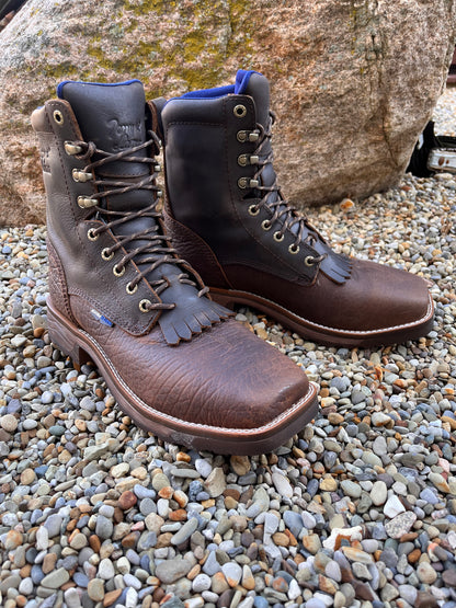 Tony lama lace up cowboy shop boots