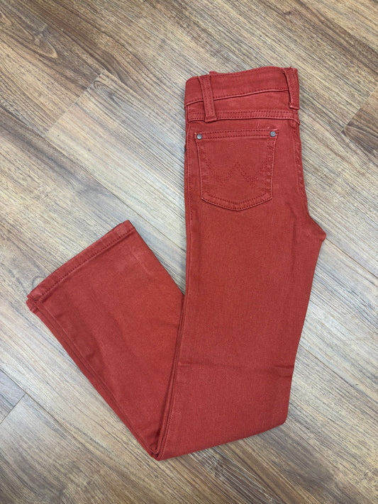 Wrangler Retro Girl's Vibrant Chili Rust Bootcut Jeans 112371945
