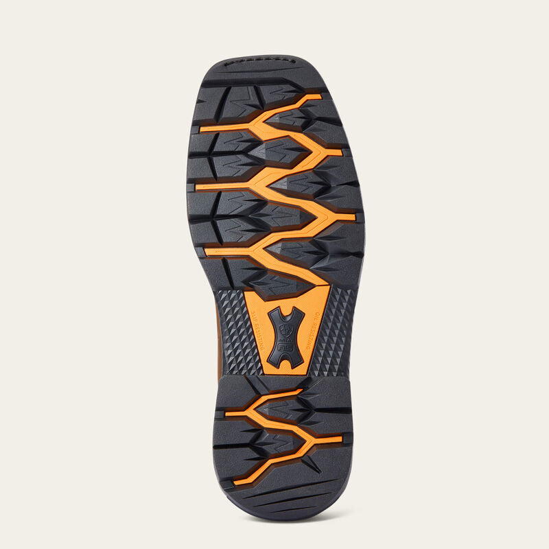 Ariat Men's Big Rig H2O Distressed Brown Waterproof Square