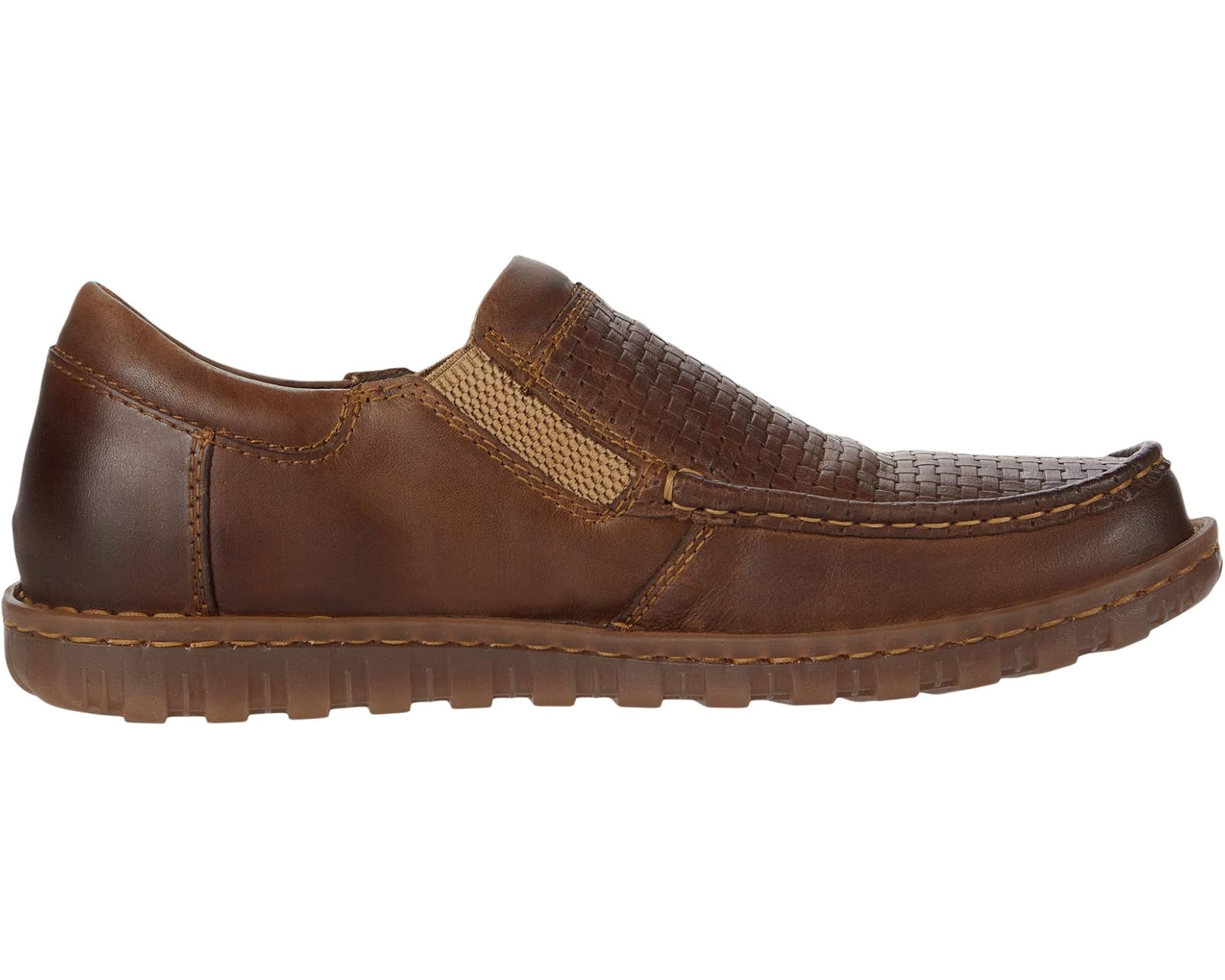 Born Men's Gudmund Brown Sunset Embossed Leather Slip On Casual